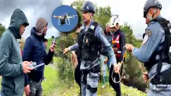 فرقة الغطاسين بالدرك والوقاية المدنية يواصلون البحث عن مفقودين بأودية ضواحي تطوان باستعمال الدرون